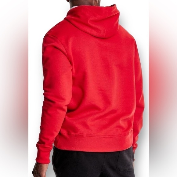 Champion Red Fleece Hoodie Mens Size XL/TG/EG Pre-Owned Excellent Condition - Picture 9 of 11